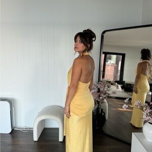 Sexy yellow dress